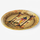 Anubis der ägyptische Gott Pappteller (Schrägansicht)