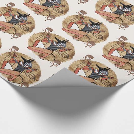 Anubis Der Wächter Geschenkpapier (Ecke)