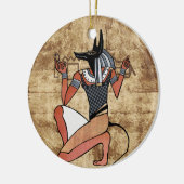 Anubis Der Wächter Keramik Ornament (Links)