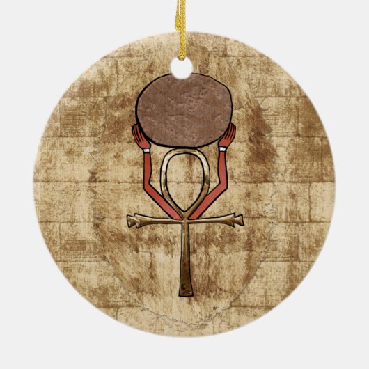 Anubis Der Wächter Keramik Ornament (Hinten)