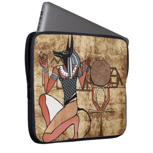 Anubis Der Wächter Laptopschutzhülle (Vorne Rechts)