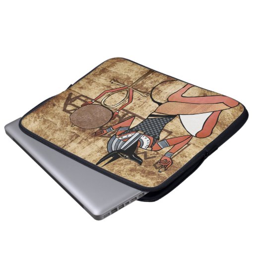 Anubis Der Wächter Laptopschutzhülle (Vorne Knopf)