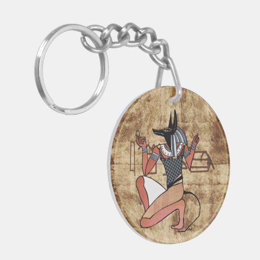 Anubis Der Wächter Schlüsselanhänger (Vorderseite links)