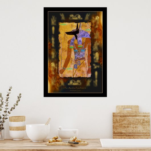 ANUBIS Egyptian Art Poster (Küche)