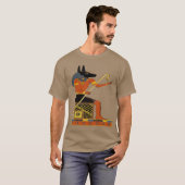 Anubis Egyptian Folk Art T-Shirt (Vorne ganz)