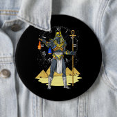 Anubis Egyptian God Alcient Ankh Mythology Button (Beispiel)