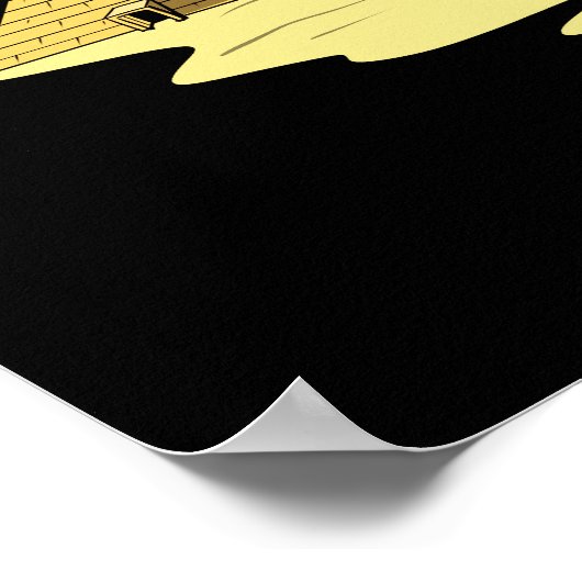 Anubis Egyptian God Alcient Ankh Mythology Poster (Ecke)