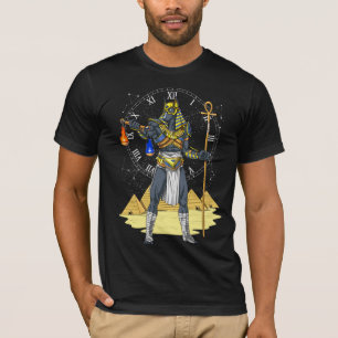 Anubis Egyptian God Alcient Ankh Mythology T-Shirt