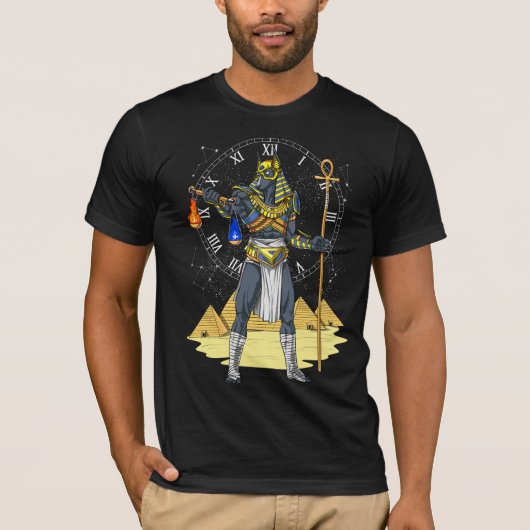 Anubis Egyptian God Alcient Ankh Mythology T-Shirt (Vorderseite)