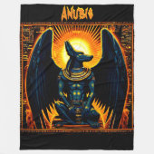 Anubis Egyptian God Fleece Blanket (Vorderseite)
