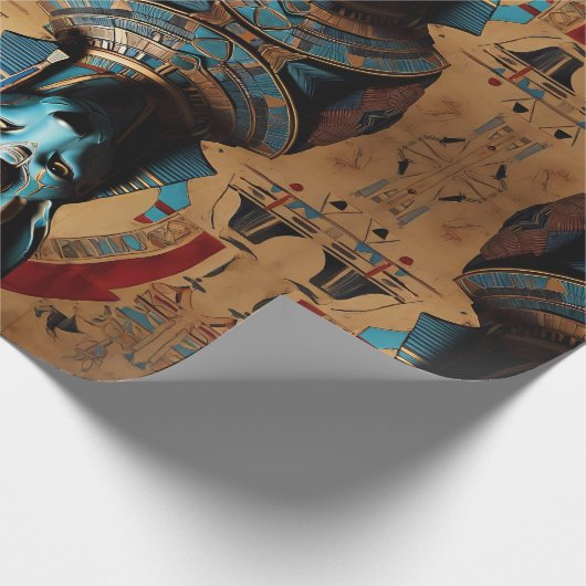 Anubis Egyptian God Jackal or Man Geschenkpapier (Ecke)