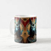 Anubis Egyptian God Jackal or Man Kaffeetasse (Vorderseite Links)