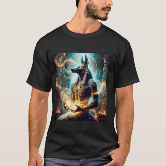 Anubis Egyptian God Myth Afterlife Death Fantasy G T-Shirt (Vorderseite)