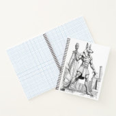 Anubis Egyptian God of the Dead Sketch Art Noteboo Notizblock (Innenseite)