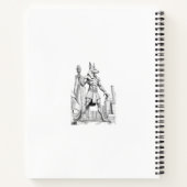Anubis Egyptian God of the Dead Sketch Art Noteboo Notizblock (Rückseite)