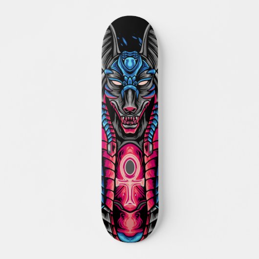 Anubis Egyptian Graphic Skateboard (Vorne)