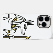 Anubis Egyptian Line Art iPhone Case (Rückseite (Horizontal))