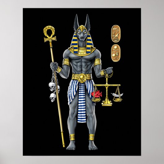 Anubis Egyptian Mythology God Poster (Vorne)