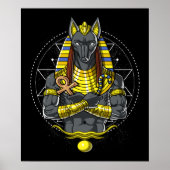 Anubis Egyptian Wolf God Egypt Ankh Mythology Poster (Vorne)