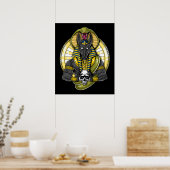 Anubis Egyptian Wolf God Poster (Küche)