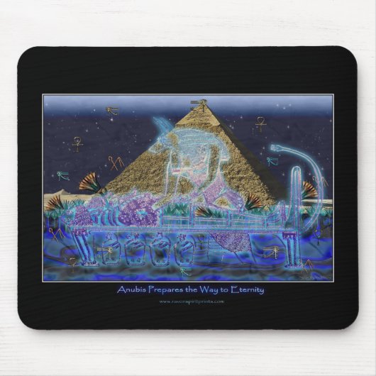 Anubis Fantasy Egyptian Mouse Pad Mousepad (Vorne)