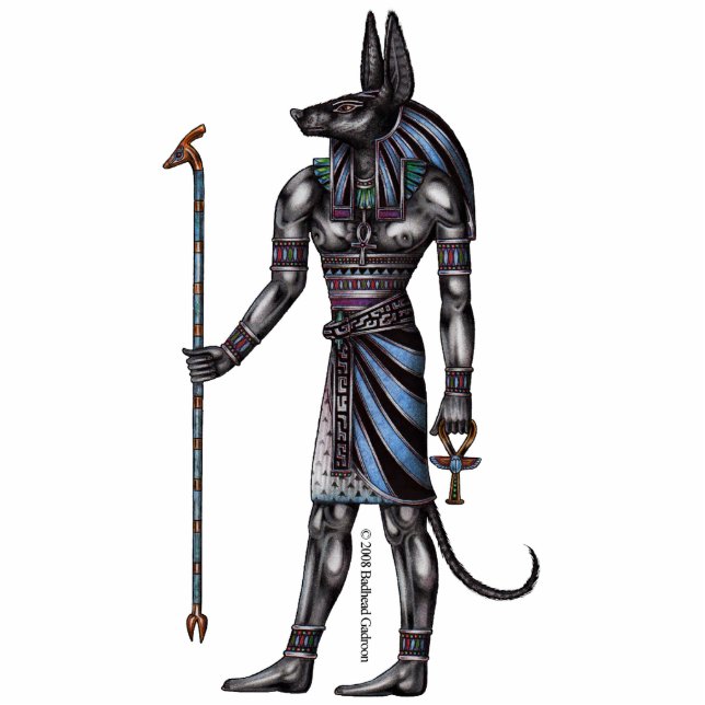 Anubis Foto-Skulptur Freistehende Fotoskulptur (Vorne)