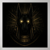 Anubis God of the Afterlife - Ägyptische Mythologi Poster (Vorne)