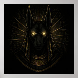 Anubis God of the Afterlife - Ägyptische Mythologi Poster