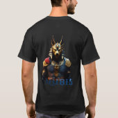 Anubis-God-Portrait, Stil der Kunst T-Shirt (Rückseite)