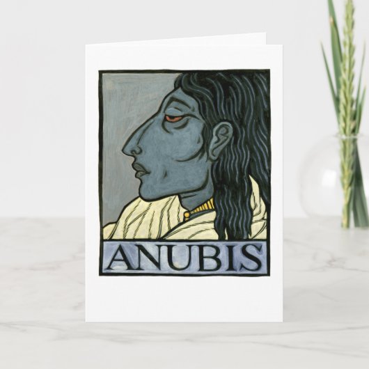 Anubis Greeting Card Karte (Vorderseite)