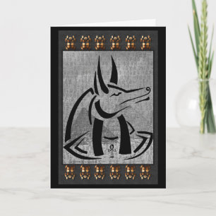 Anubis Greeting Card Style 2 Karte