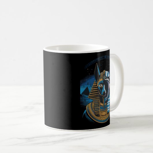 Anubis Hybrid - Wächter der kosmischen Reiche Kaffeetasse (VorderseiteRechts)