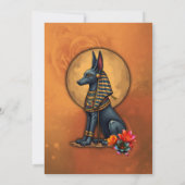 Anubis im Mondlicht Einladung (Rückseite)