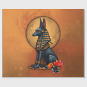 Anubis im Mondlicht, Geschenkpapier (Flach)