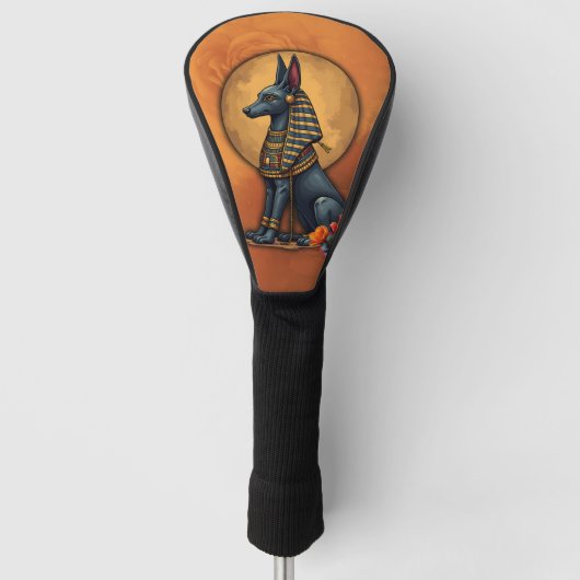 Anubis im Mondlicht, Golf Headcover (Vorderseite)