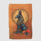 Anubis im Mondlicht, Golfhandtuch (Vorderseite)