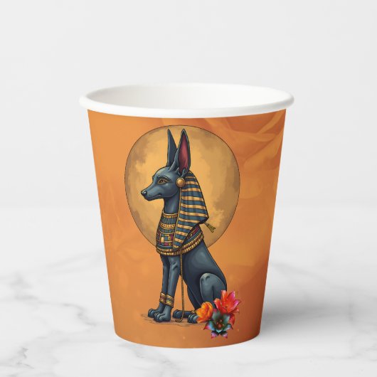 Anubis im Mondlicht, Pappbecher (Vorderseite)