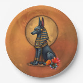 Anubis im Mondlicht, Pappteller (Vorderseite)
