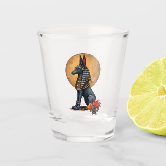 Anubis im Mondlicht, Schnapsglas (Vorderseite)