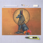 Anubis im Mondlicht, Seidenpapier (Handwerk)