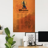 Anubis im Mondschein Poster (Heimbüro)