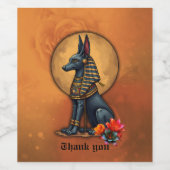 Anubis im Mondschein, Weinetikett (Einzelnes Label)