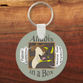 Anubis in einer Box Schlüsselanhänger (Vorderseite)