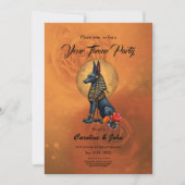 Anubis in the moonlight einladung (Vorderseite)
