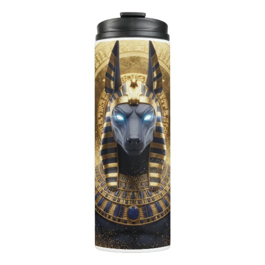 Anubis Jackal Thermal Mug | Ancient Egyptian God T Thermosbecher (Vorderseite)