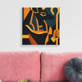 Anubis Moderne Abstrakte Leinwand Kunst (Insitu (Wohnzimmer))