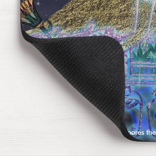 Anubis & Pharaoh Ancient Egyptian Art Mousepad (Ecke)