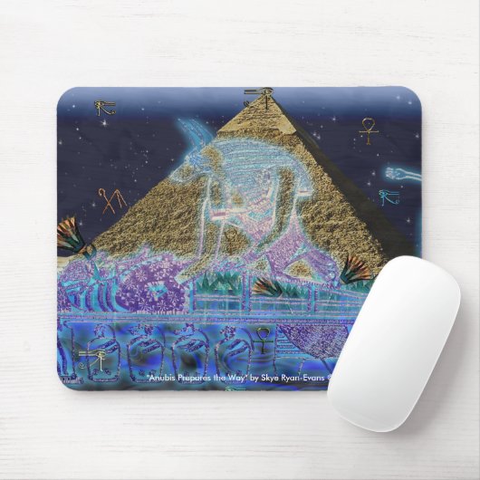 Anubis & Pharaoh Ancient Egyptian Art Mousepad (Mit Mouse)