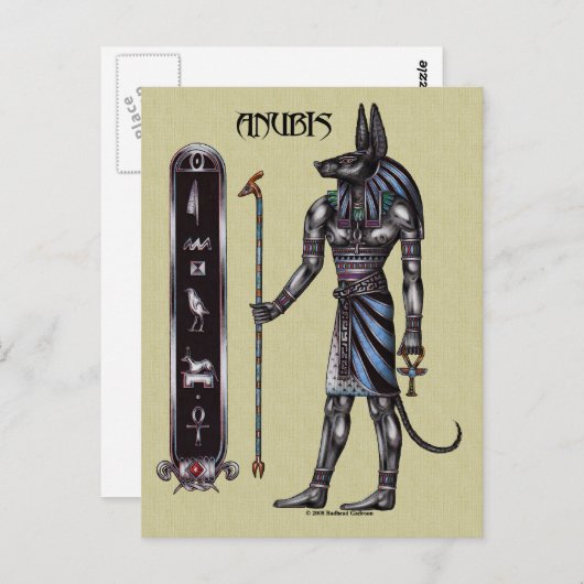 Anubis Postcard Postkarte (Vorne/Hinten)