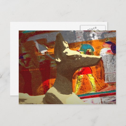 Anubis Postkarte (Vorne/Hinten)
